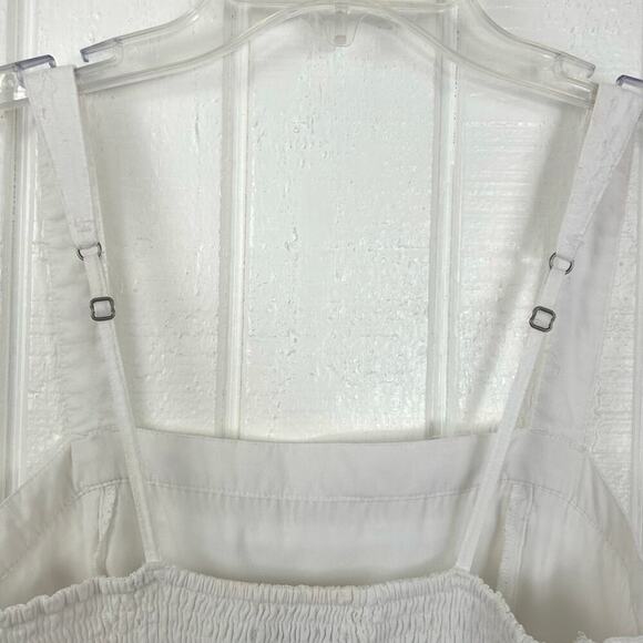 Hollister Women Cotton Shorts Romper Sleeveless White Preppy Boho Size Small - Picture 7 of 9